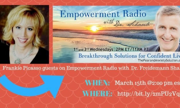Frankie Picasso Guests on Dr. Friedemann’s Empowerment Radio Show, March 15th