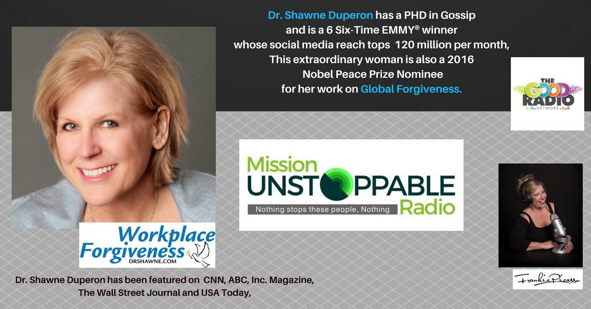 Dr. Shawne Duperon from Gossip Girl to Forgiveness Expert