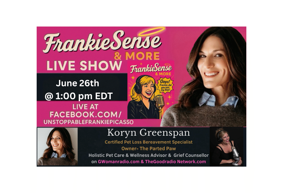 Grieving your Pet? Who can you call for help? Koryn Greenspan!